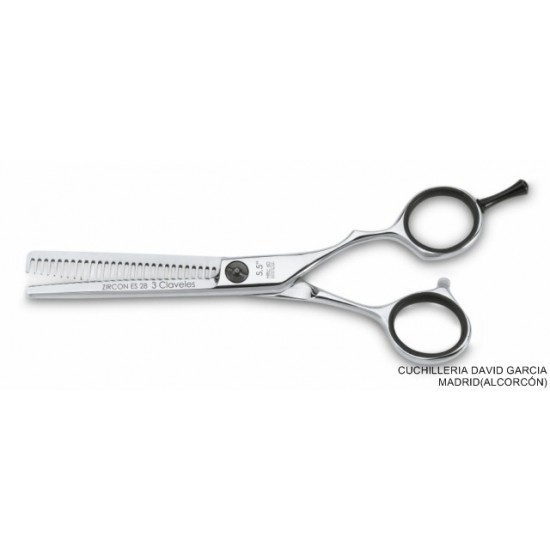 Tijera Peluquero Entresacar ZIRCÓN 3 Claveles